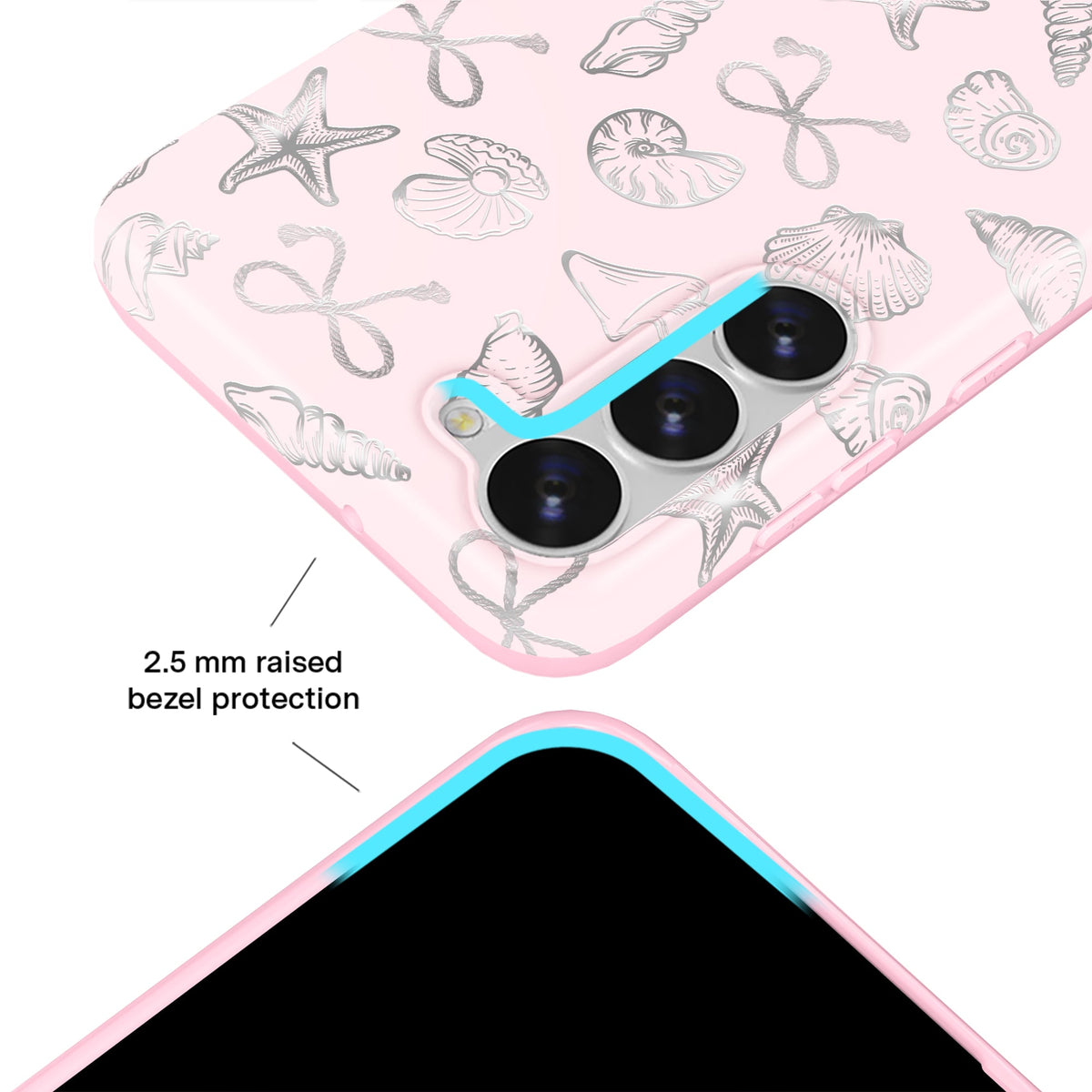Pink Coastal Seashells Samsung Case