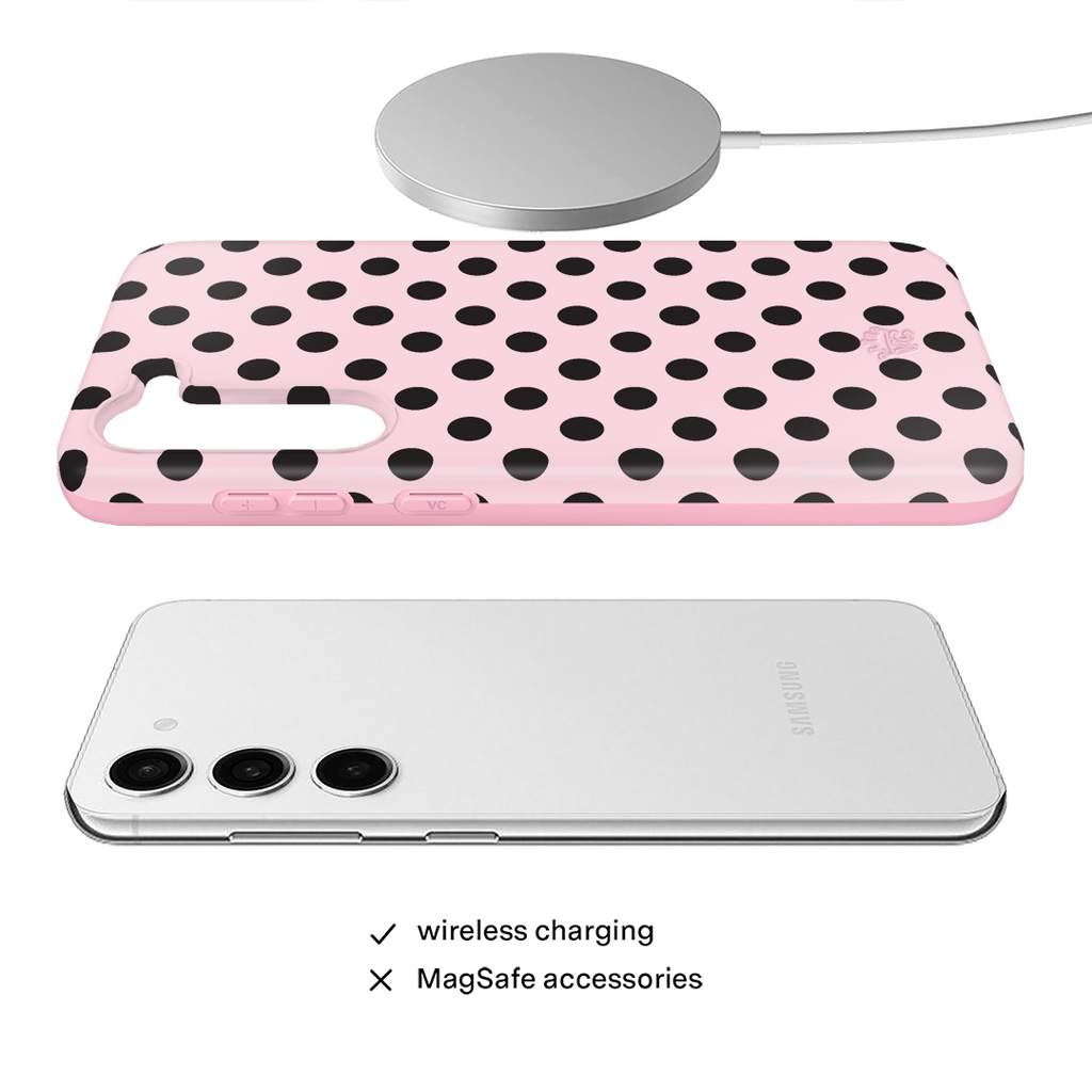 Princess Pink Polka Dot Samsung Case
