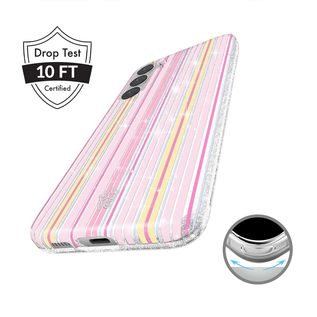 Sunkissed Stripes Glitter Samsung Case