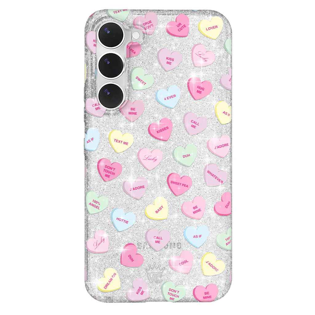 Sweet Hearts Glitter Samsung Case