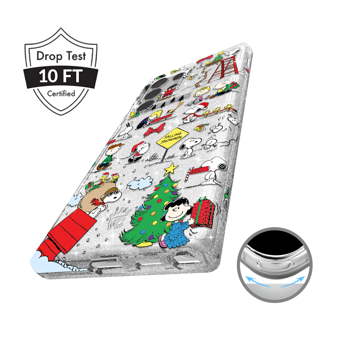 Snoopy Christmas Glitter Samsung Case