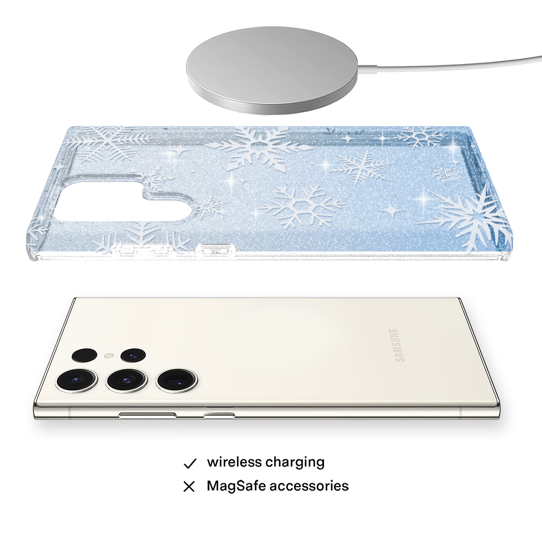 Snow Angel Glitter Samsung Case