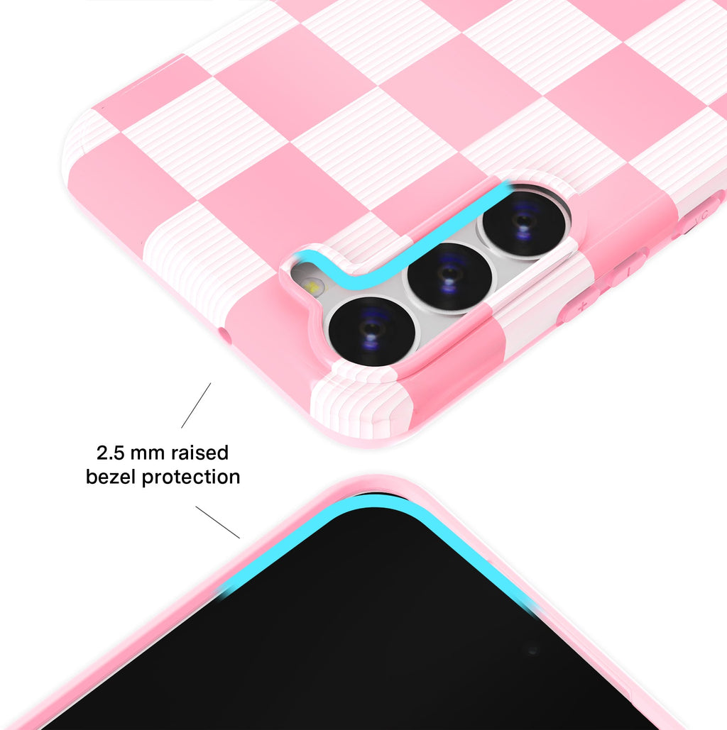 Pink Vibe Checkered Samsung Case