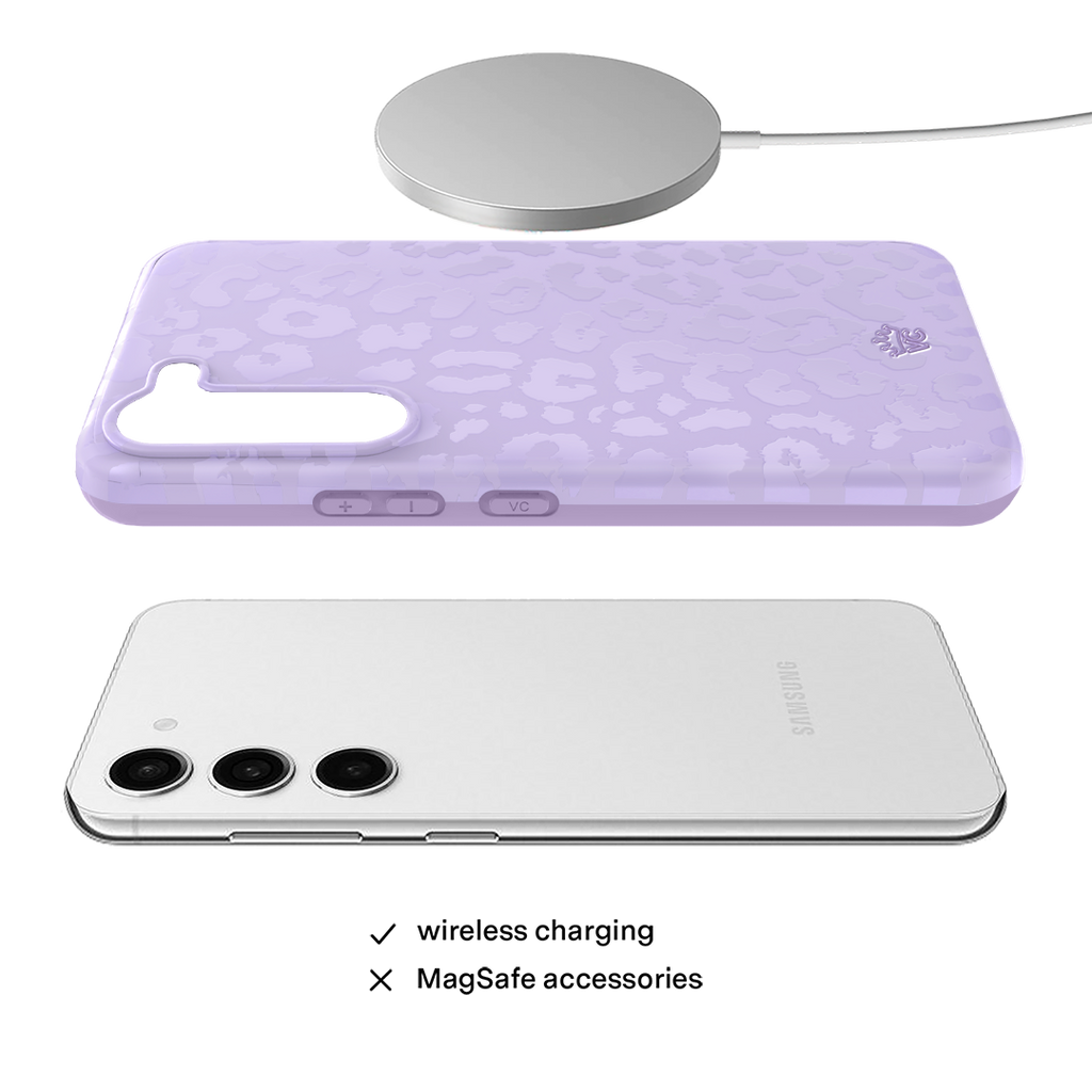 Lilac Leopard Samsung Case