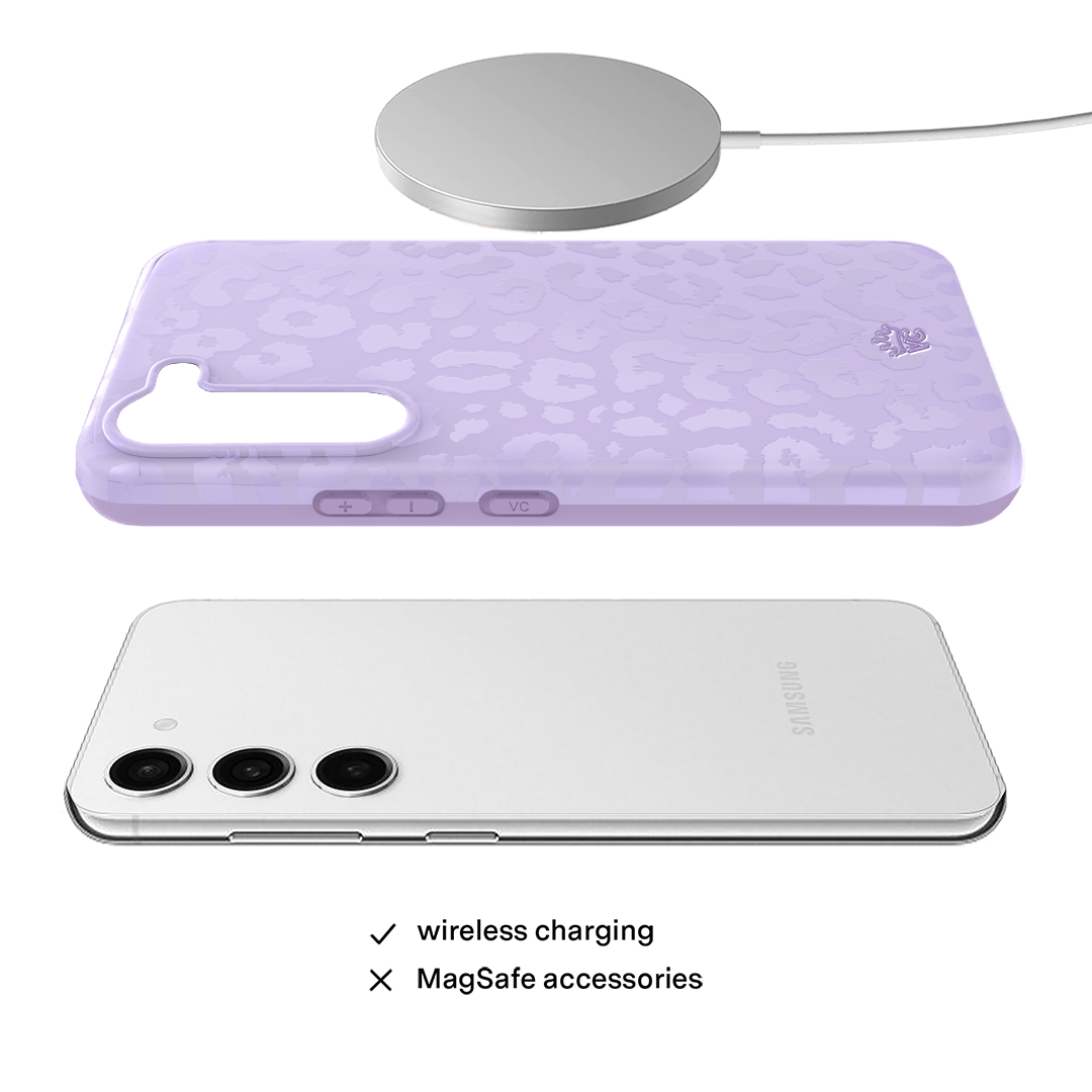 Lilac Leopard Samsung Case