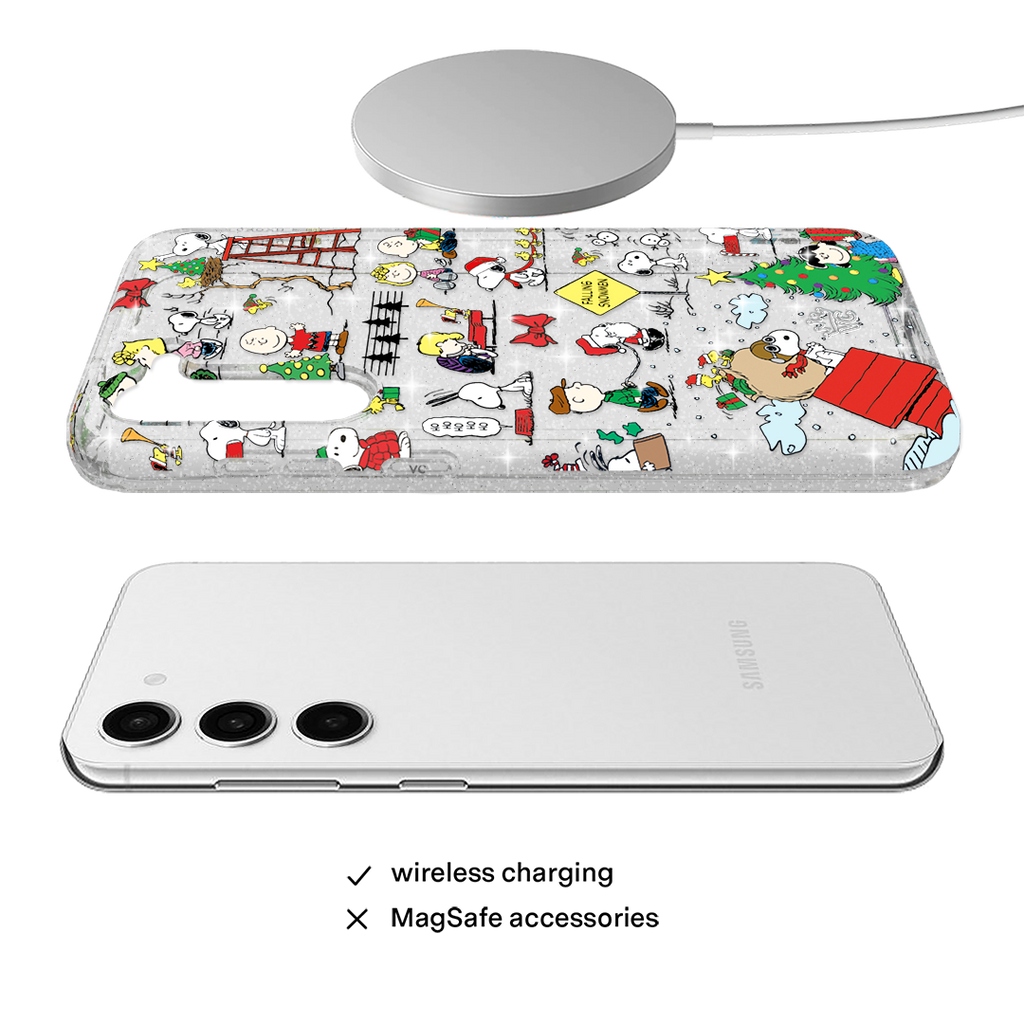 Snoopy Christmas Glitter Samsung Case