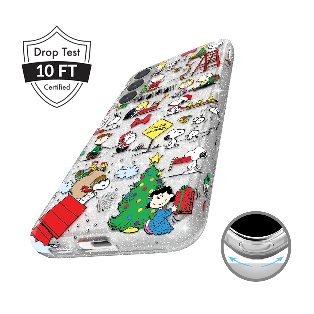Snoopy Christmas Glitter Samsung Case