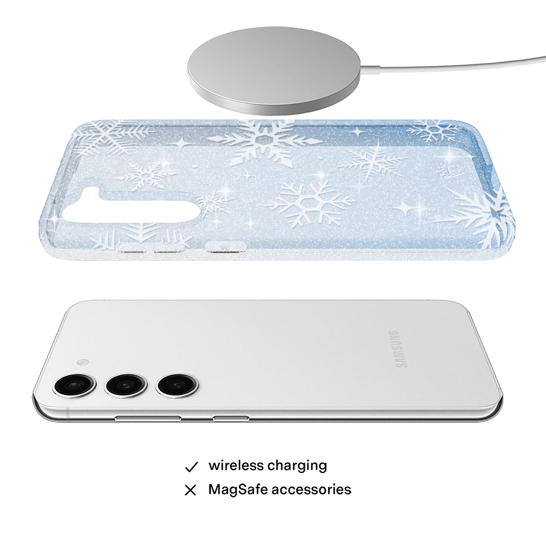 Snow Angel Glitter Samsung Case