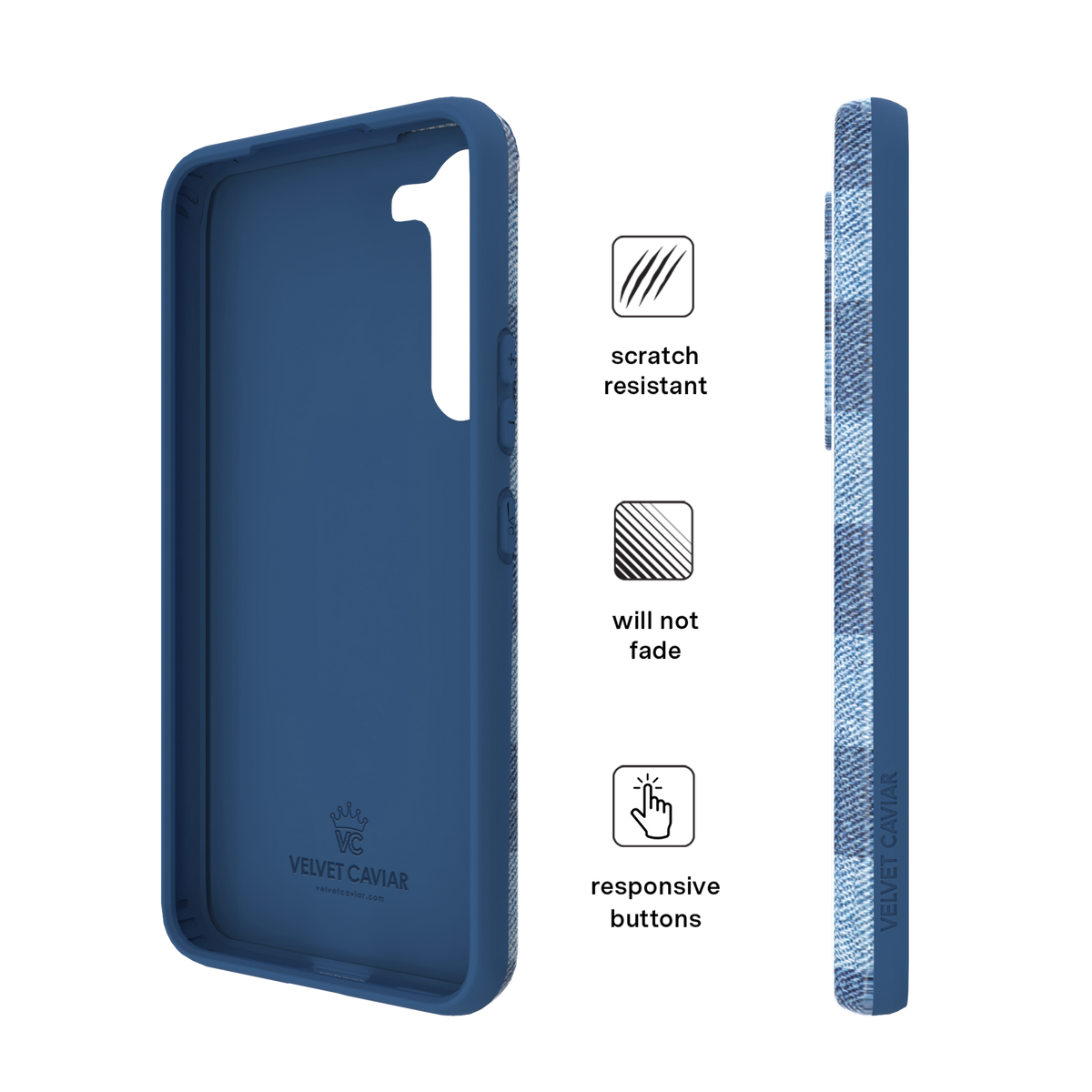 Denim Vibe Checkered Samsung Case