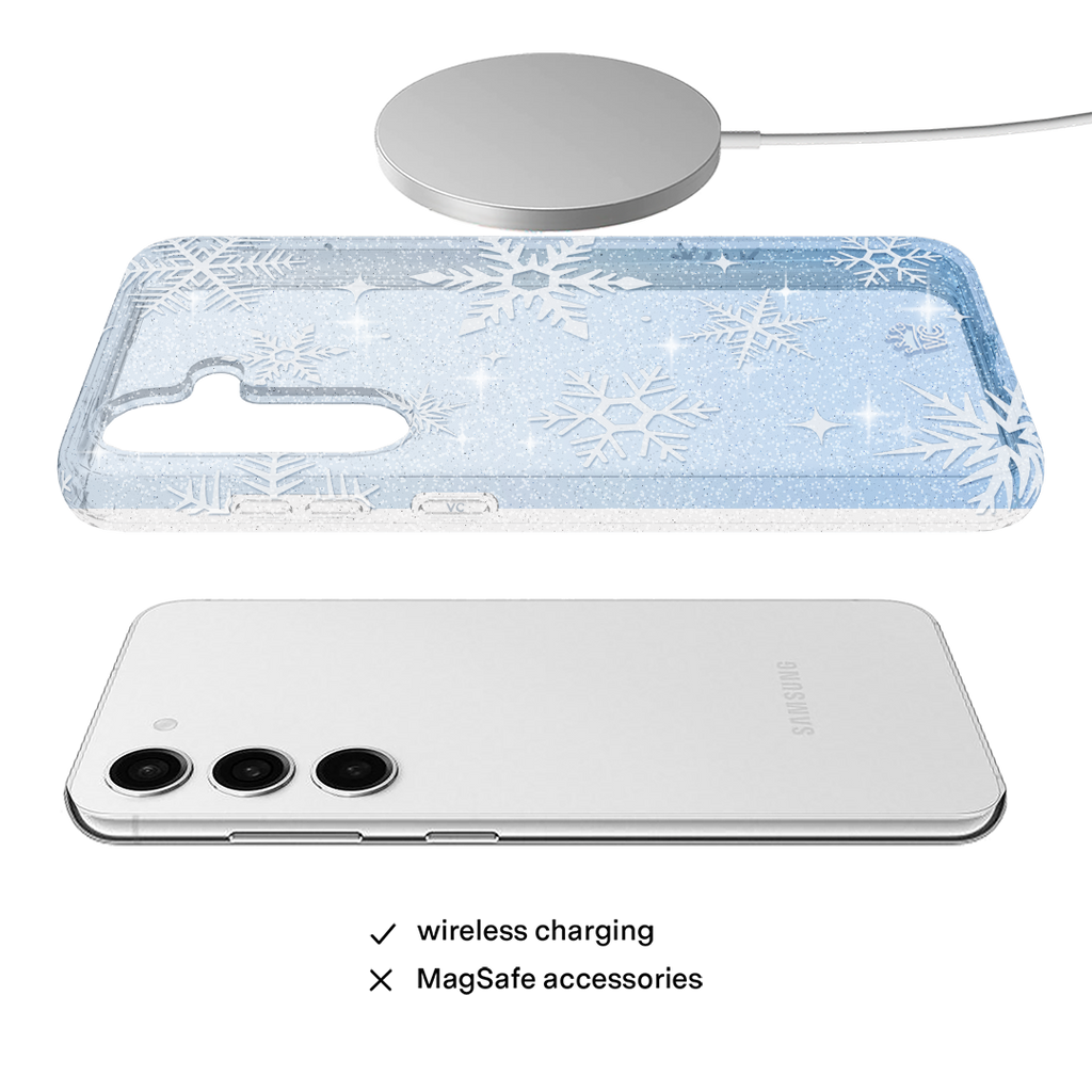 Snow Angel Glitter Samsung Case