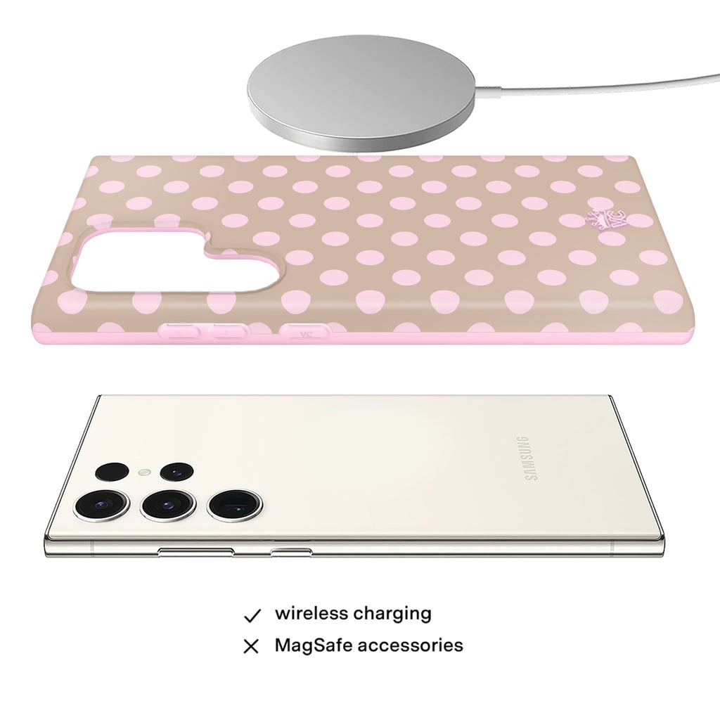 Brown Sugar Polka Dot Samsung Case