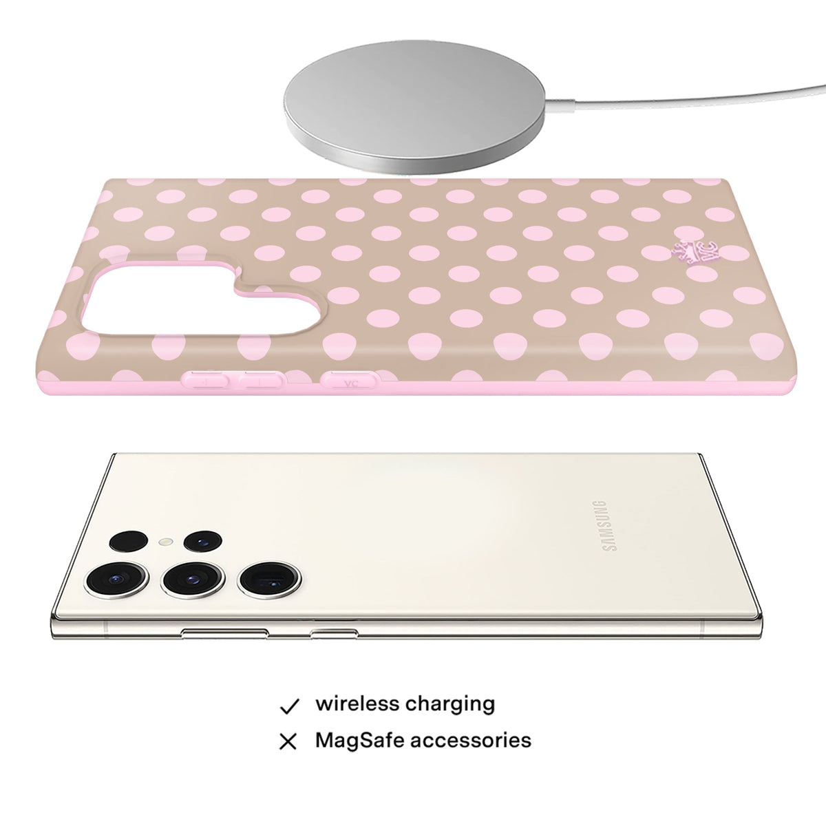 Brown Sugar Polka Dot Samsung Case