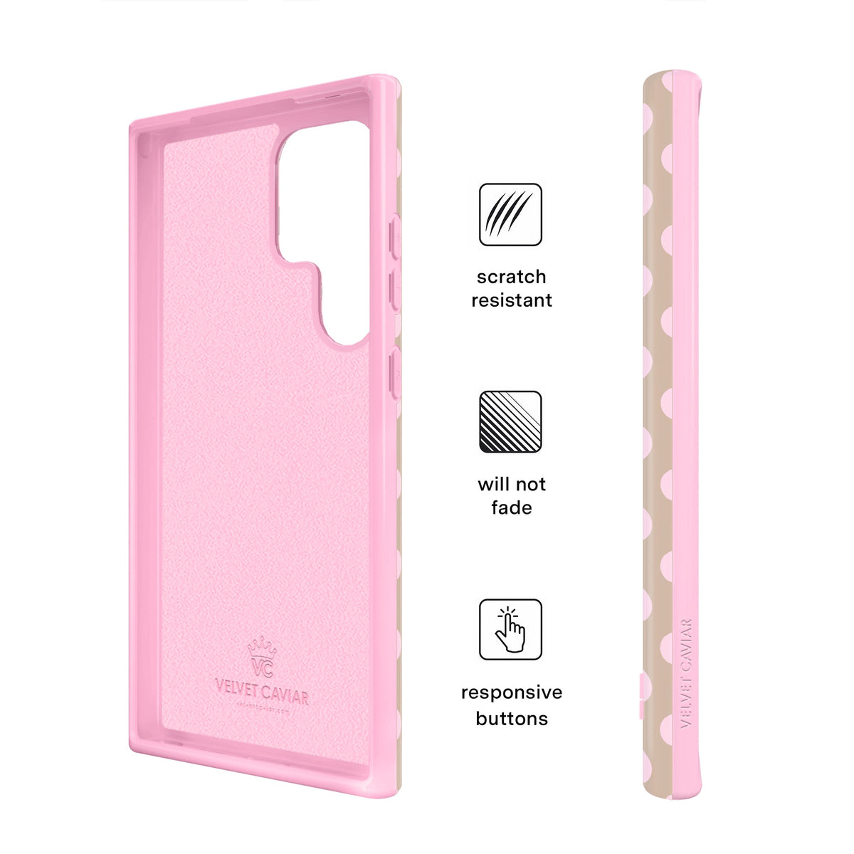 Brown Sugar Polka Dot Samsung Case