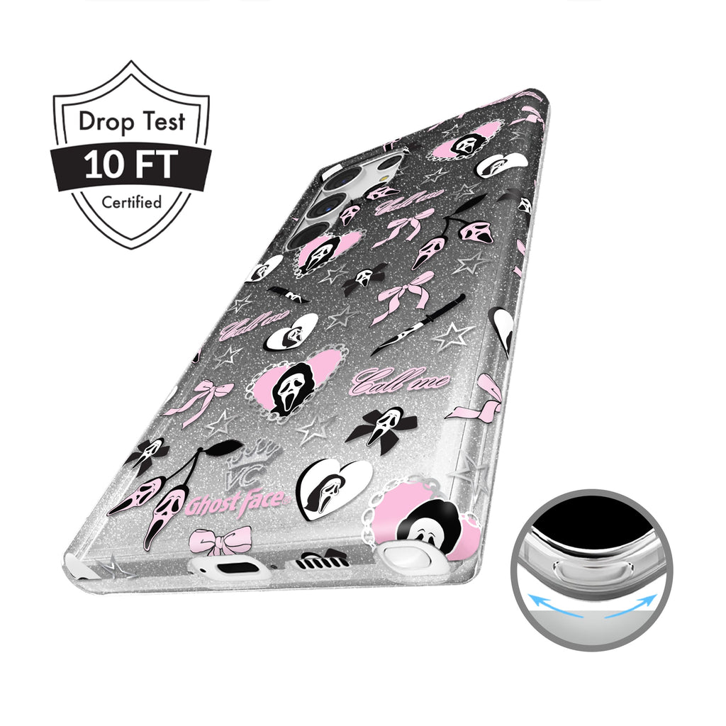 Ghost Face Goth Glitter Samsung Case