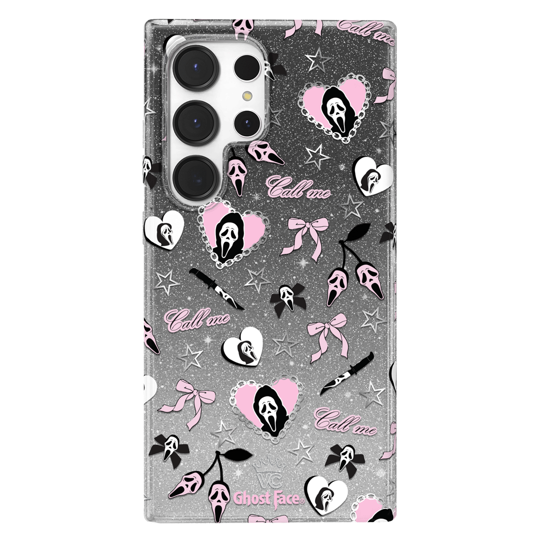 Ghost Face Goth Glitter Samsung Case