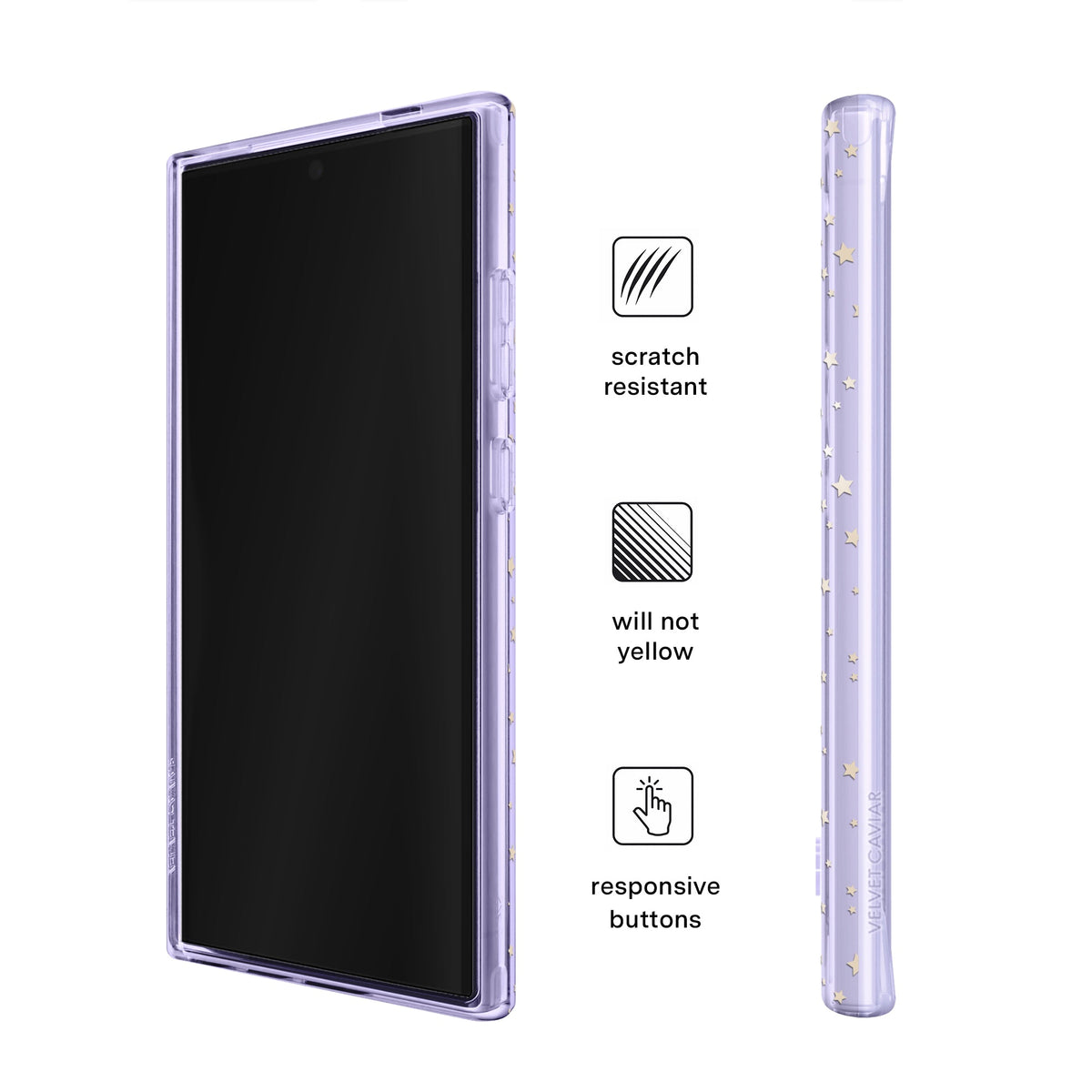 Lilac Celestial Stars Samsung Case