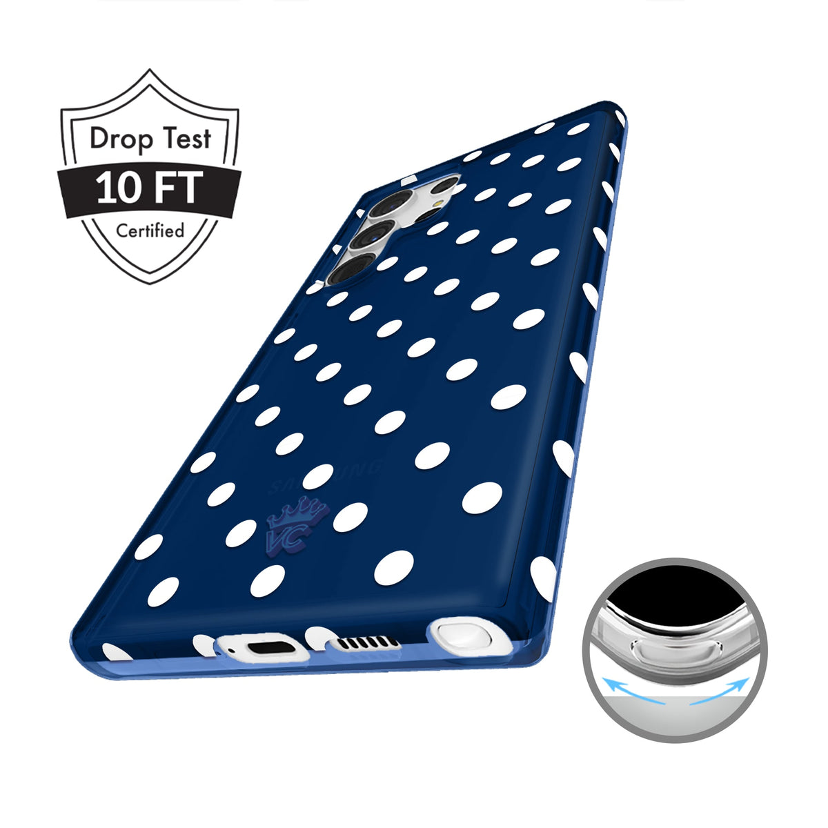Midnight Polka Dot Samsung Case