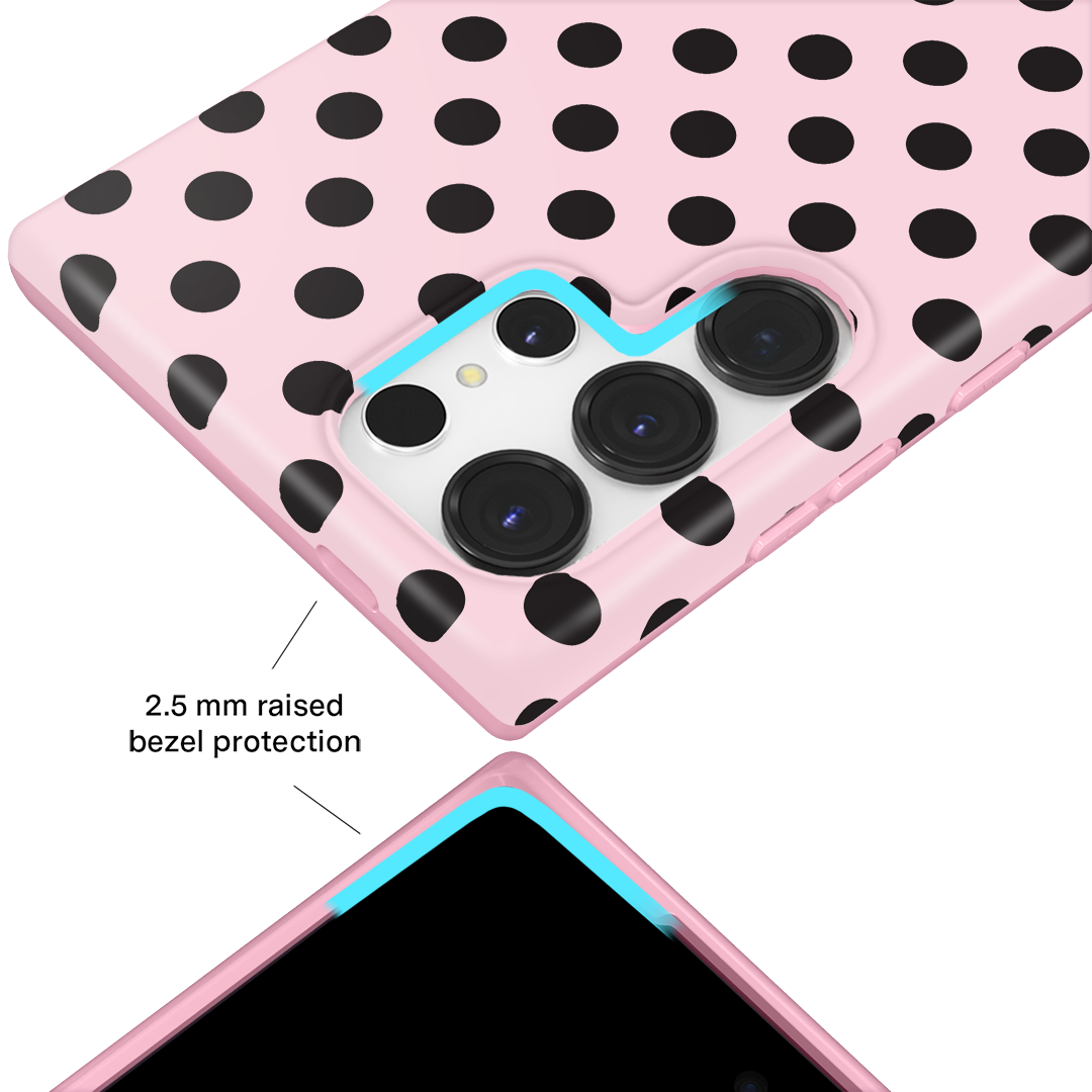 Princess Pink Polka Dot Samsung Case