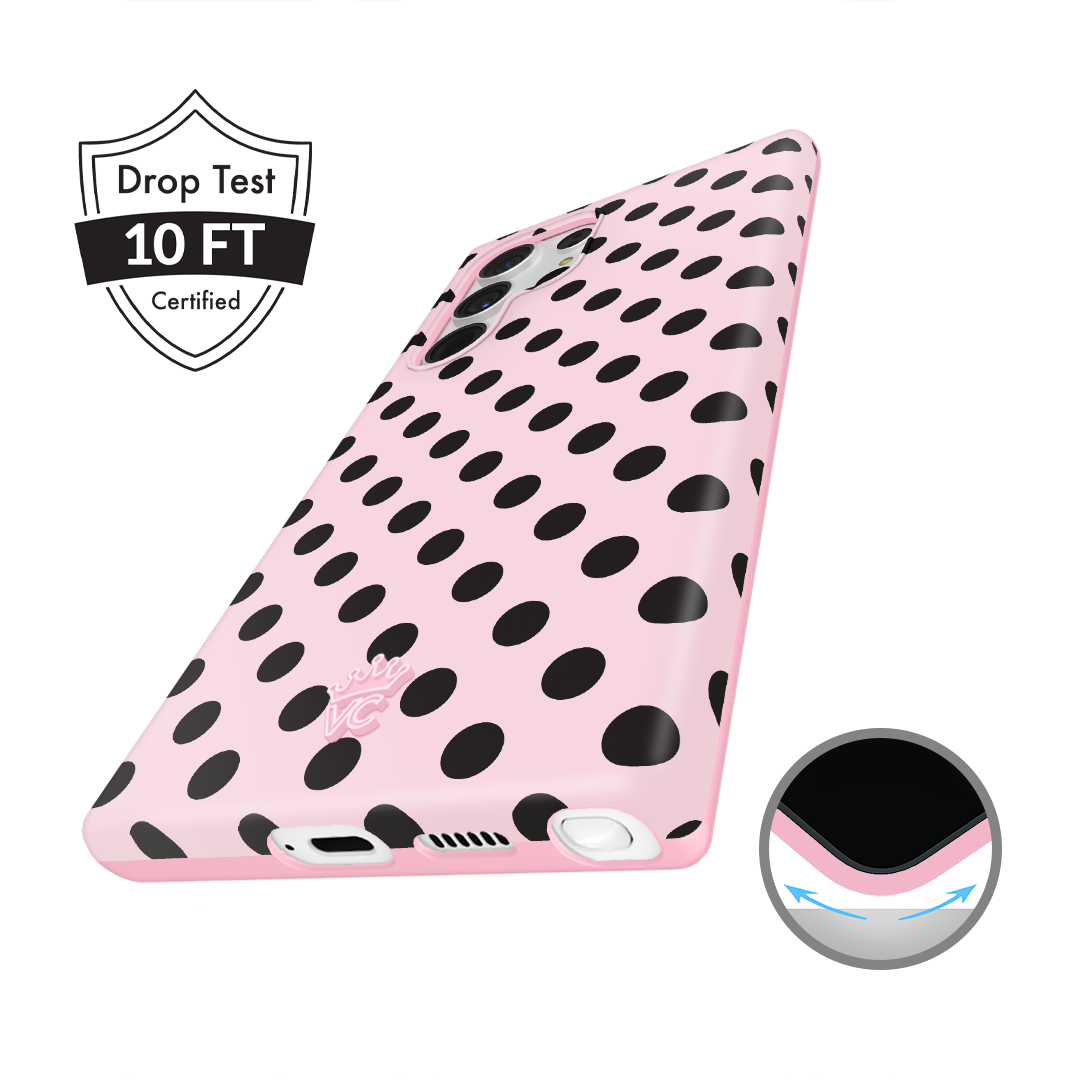 Princess Pink Polka Dot Samsung Case