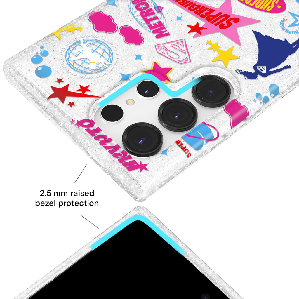 Supergirl Krypto Glitter Samsung Case