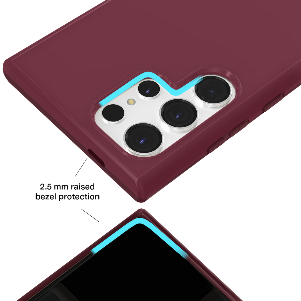 Burgundy 1990 Samsung Case