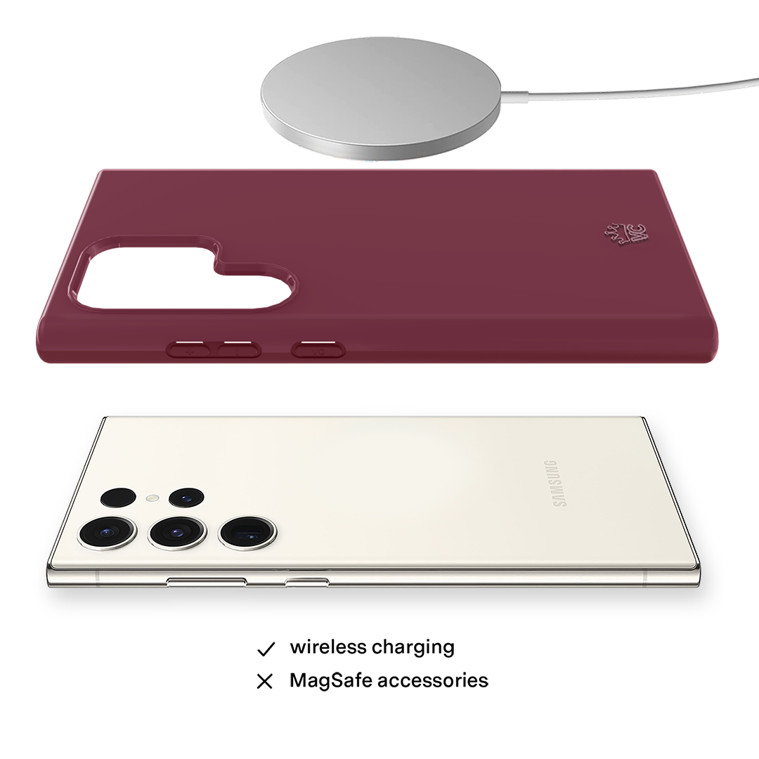 Burgundy 1990 Samsung Case
