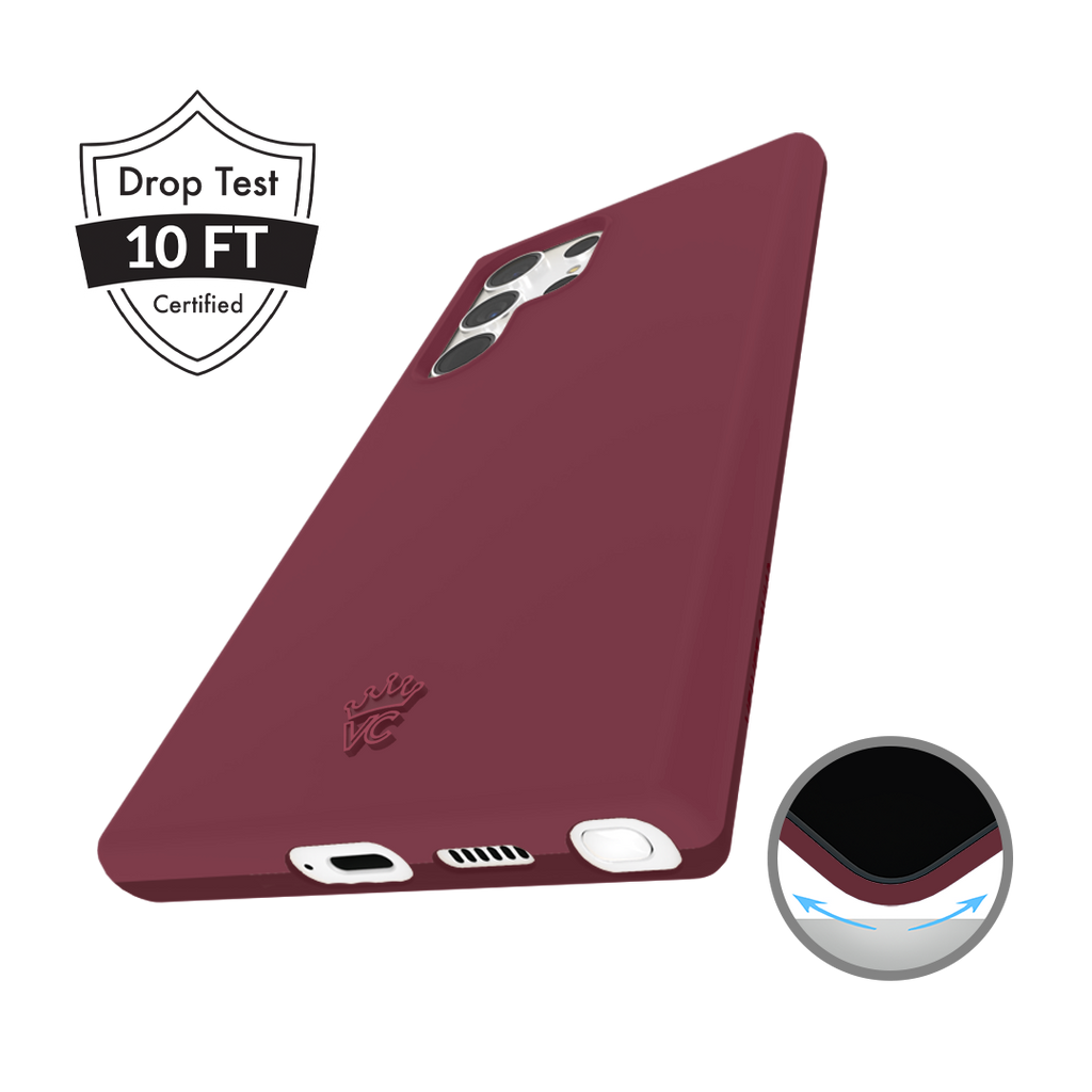 Burgundy 1990 Samsung Case