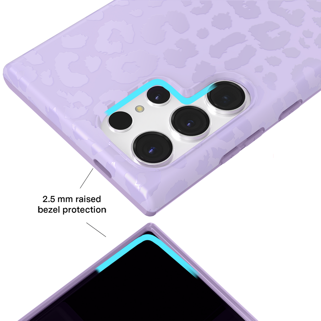 Lilac Leopard Samsung Case