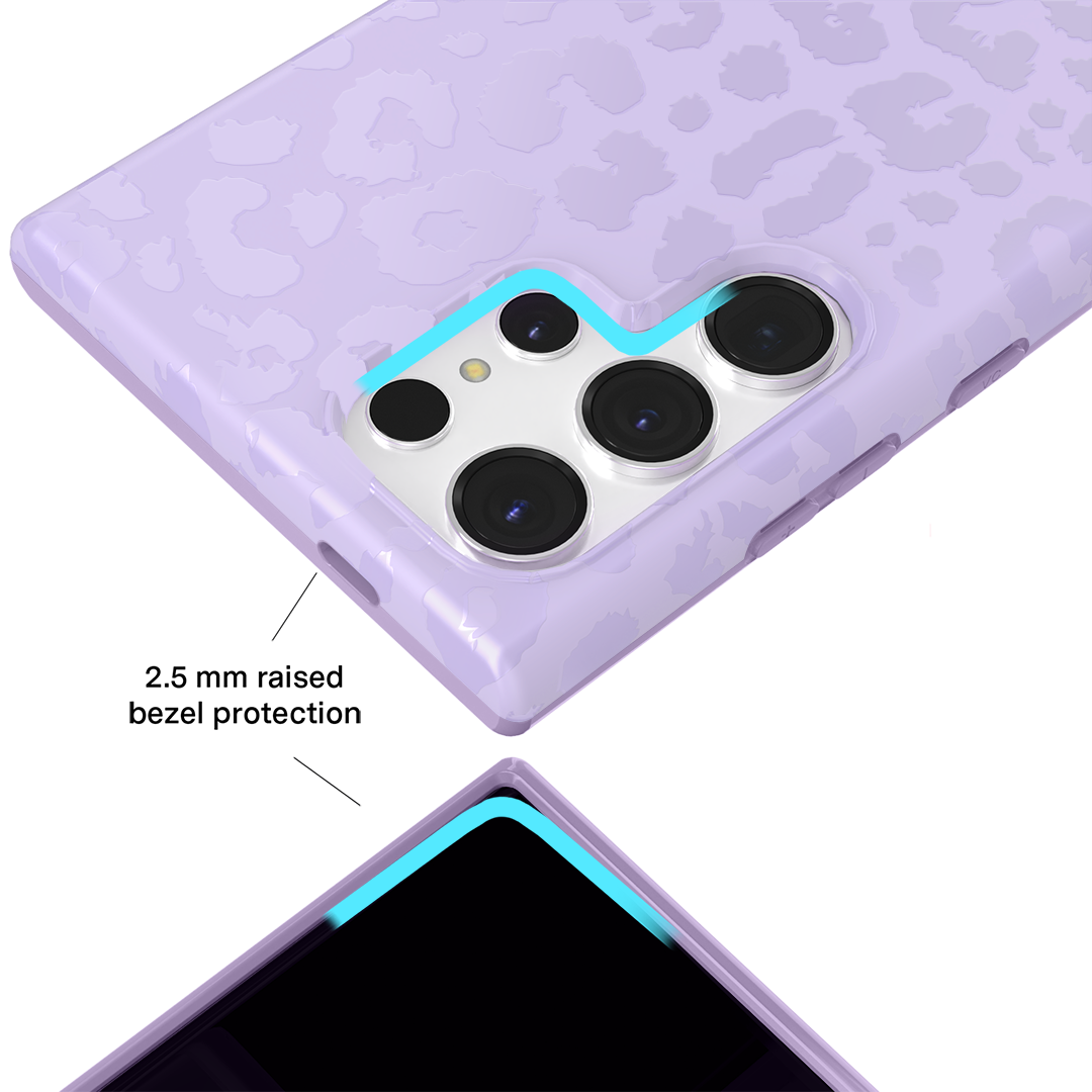 Lilac Leopard Samsung Case
