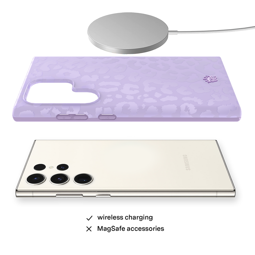 Lilac Leopard Samsung Case