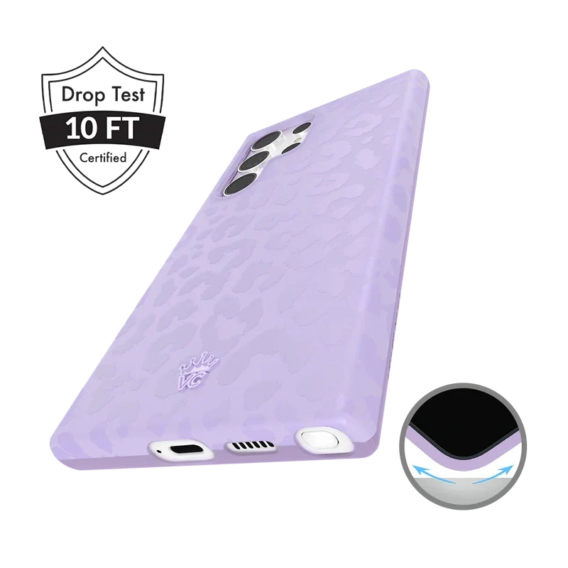 Lilac Leopard Samsung Case