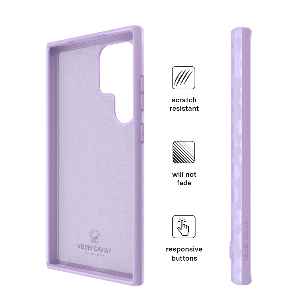 Lilac Leopard Samsung Case