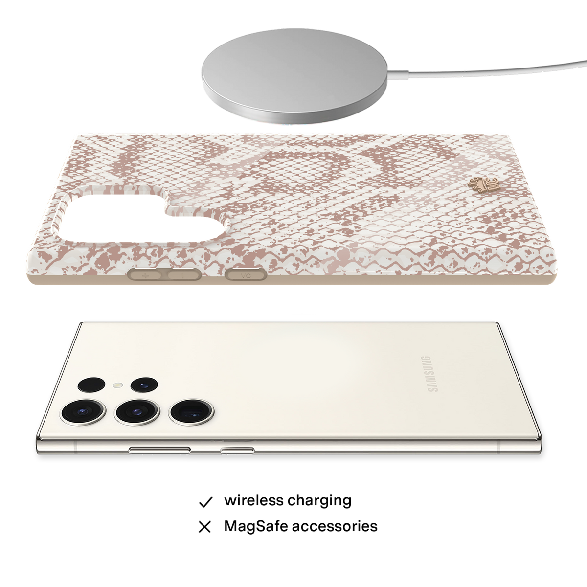 Nude Python Samsung Case