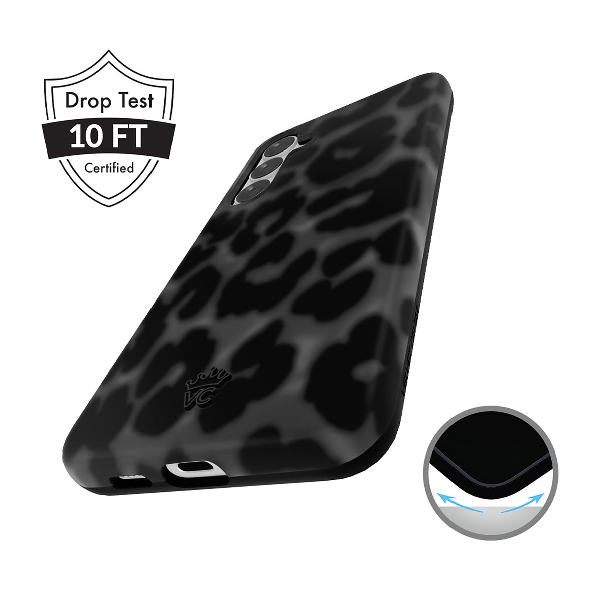 It Girl Black Leopard Samsung Case