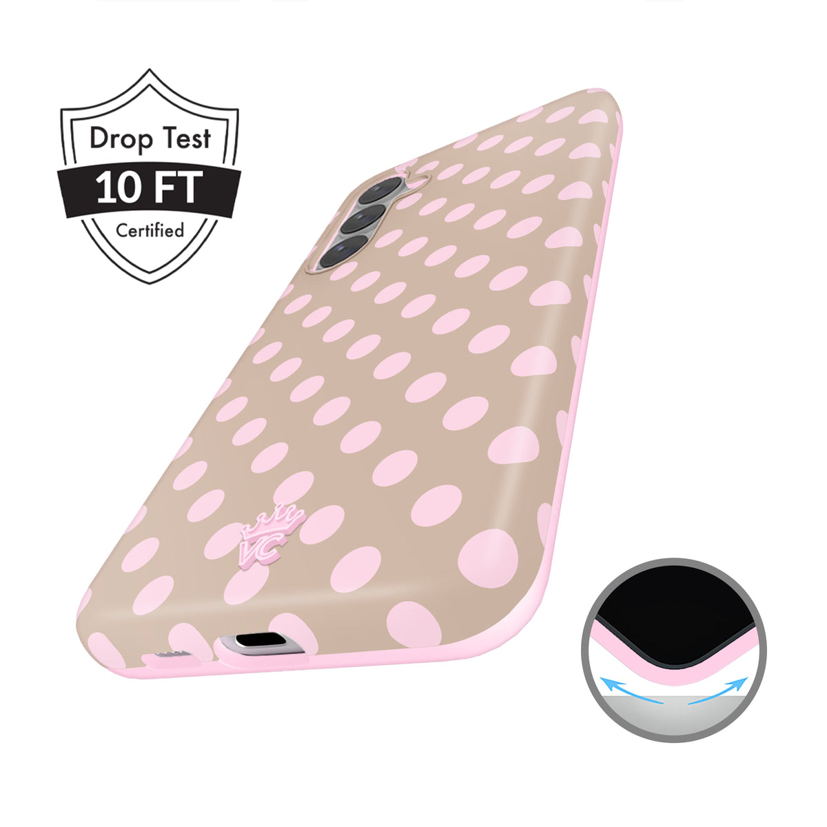 Brown Sugar Polka Dot Samsung Case