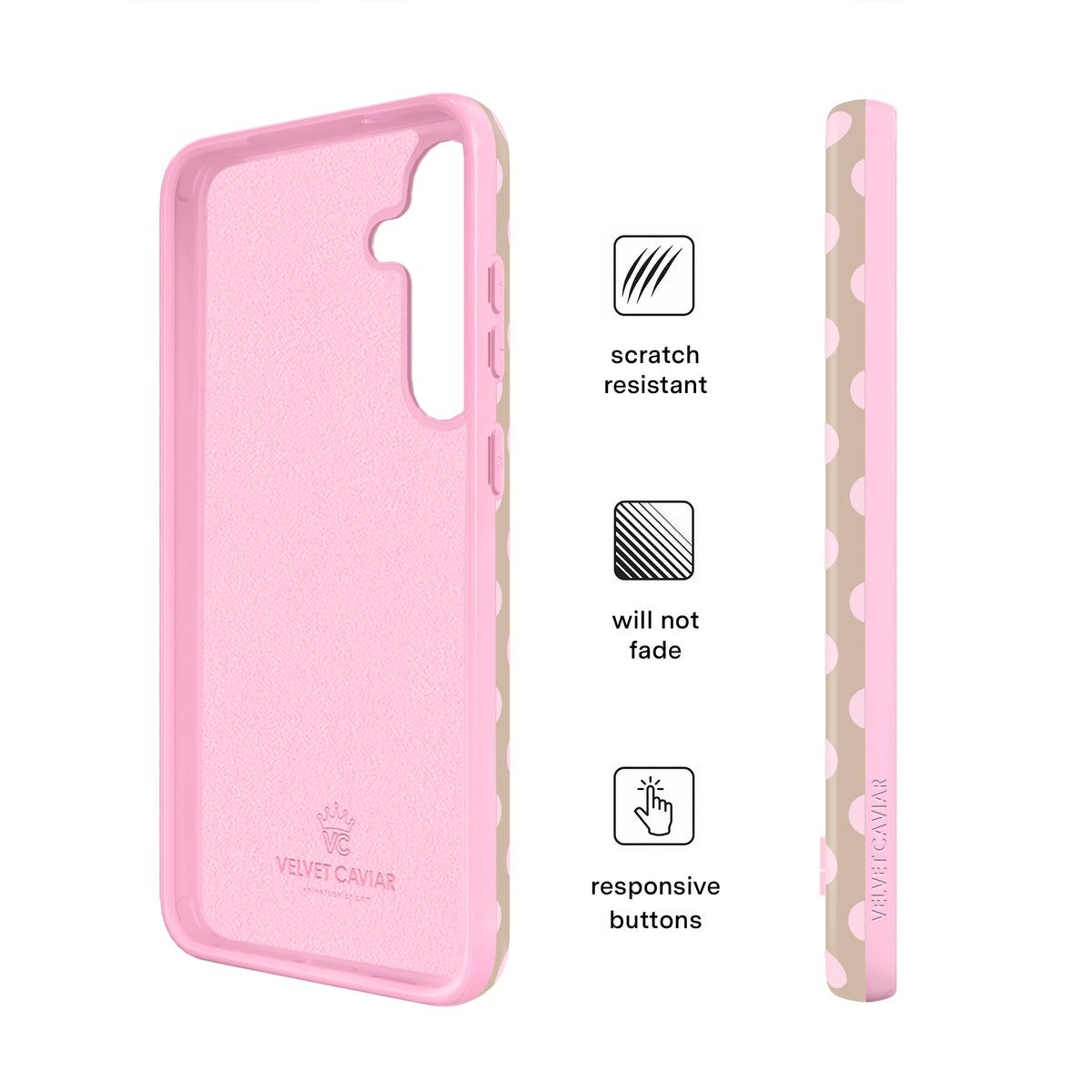 Brown Sugar Polka Dot Samsung Case