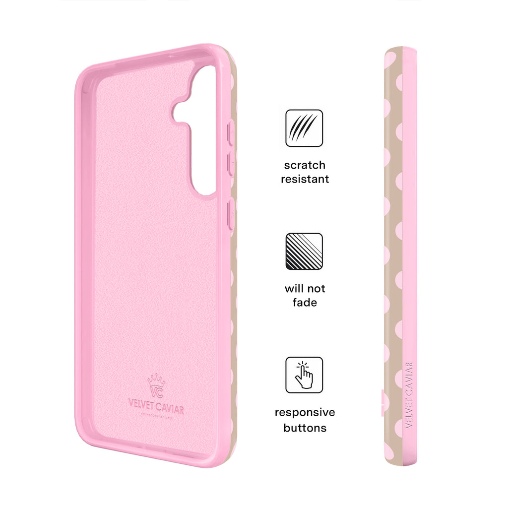 Brown Sugar Polka Dot Samsung Case