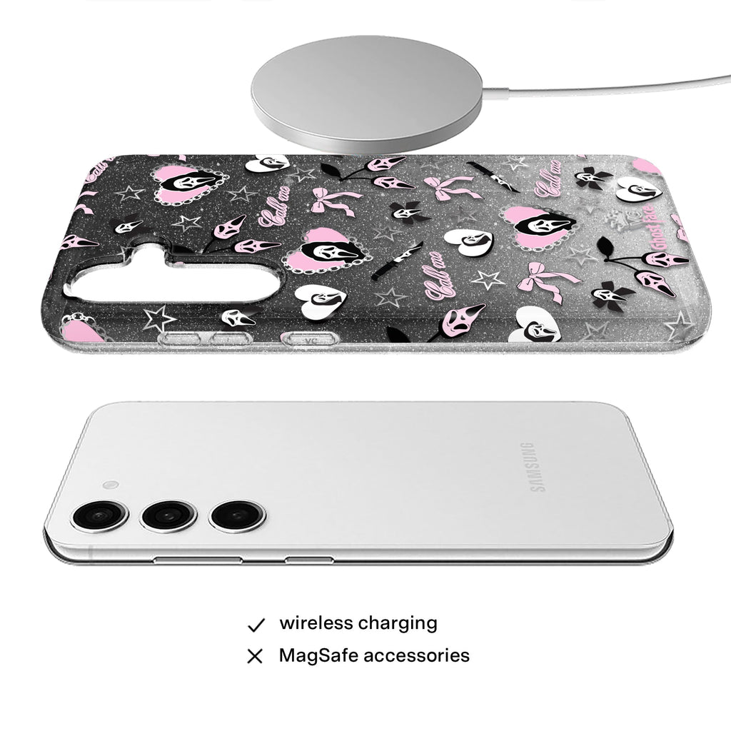 Ghost Face Goth Glitter Samsung Case