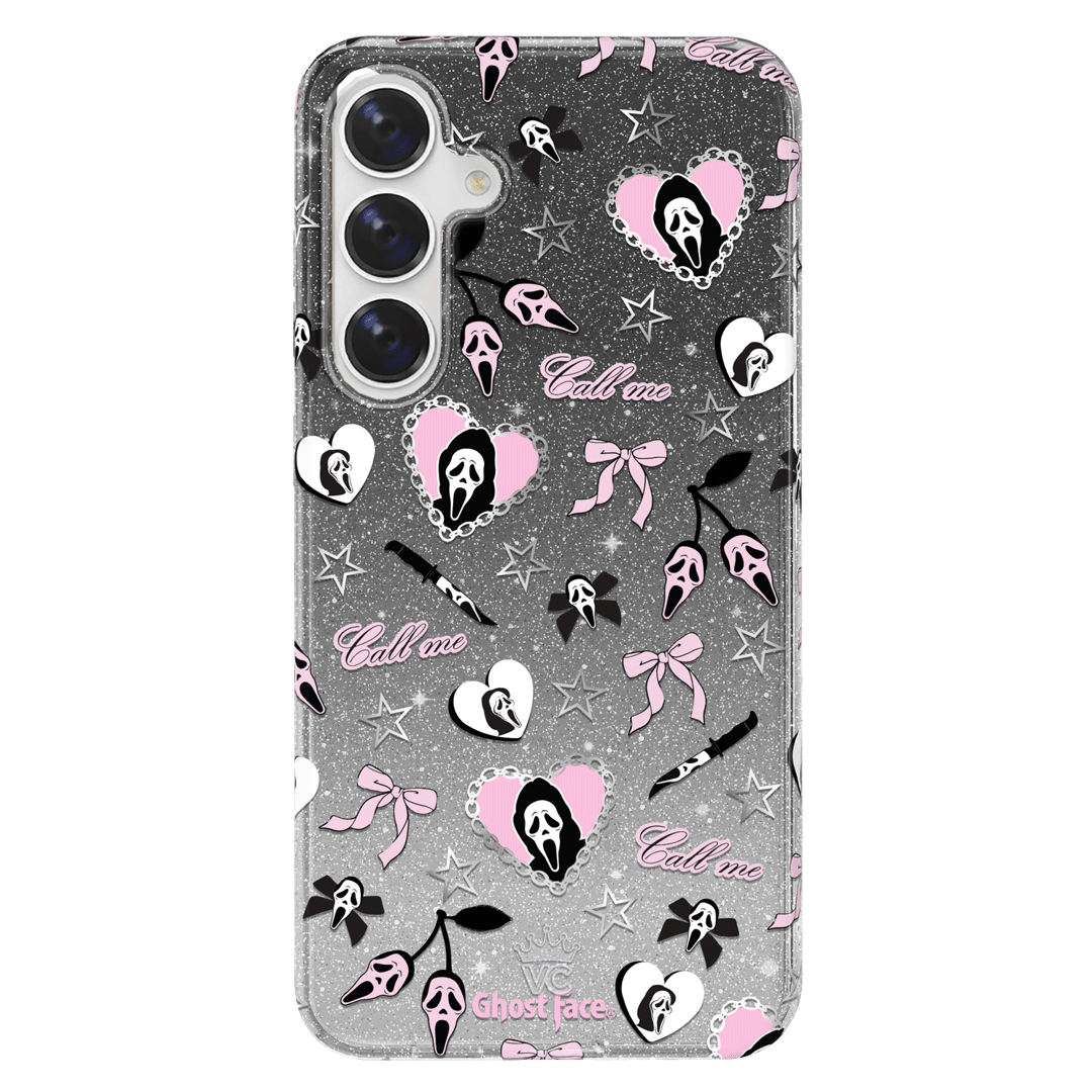 Ghost Face Goth Glitter Samsung Case