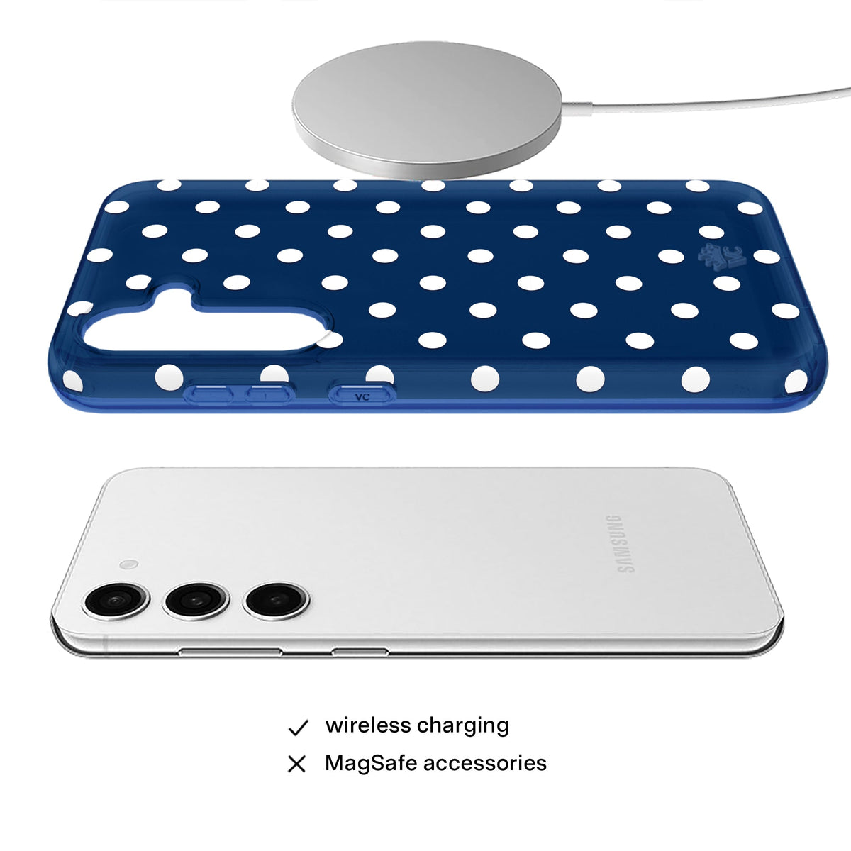 Midnight Polka Dot Samsung Case