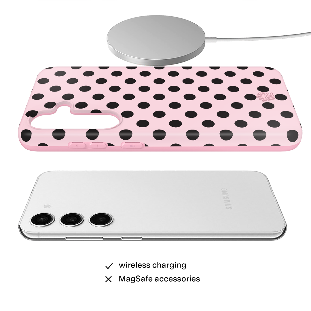 Princess Pink Polka Dot Samsung Case
