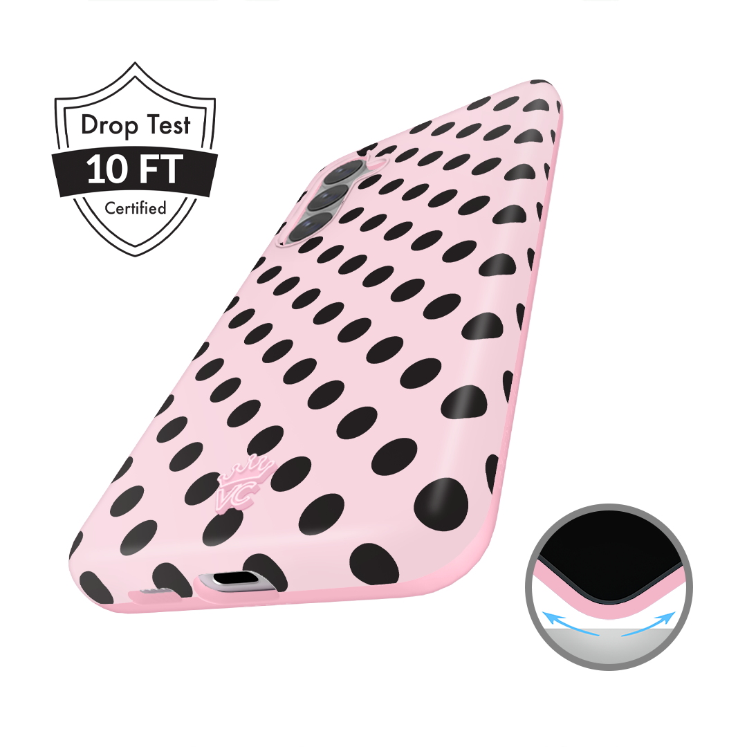 Princess Pink Polka Dot Samsung Case
