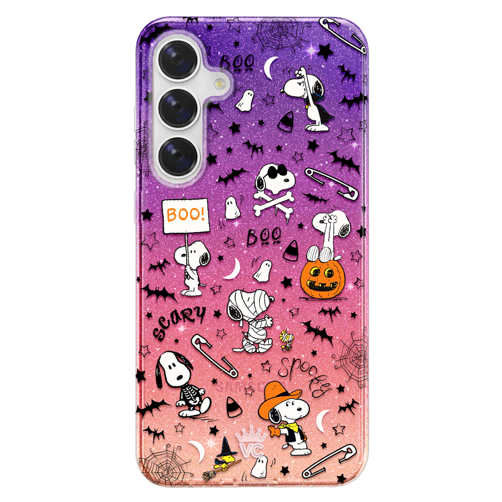Snoopy Spooky Glitter Samsung Case
