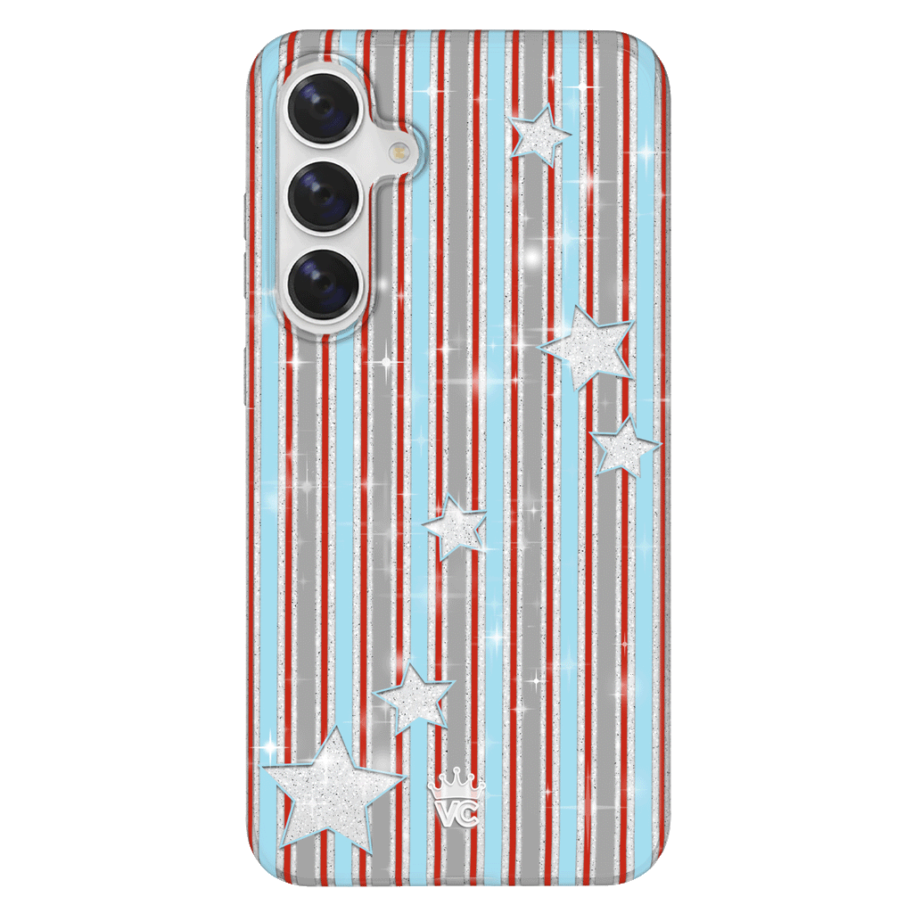 Stars & Stripes Glitter Samsung Case