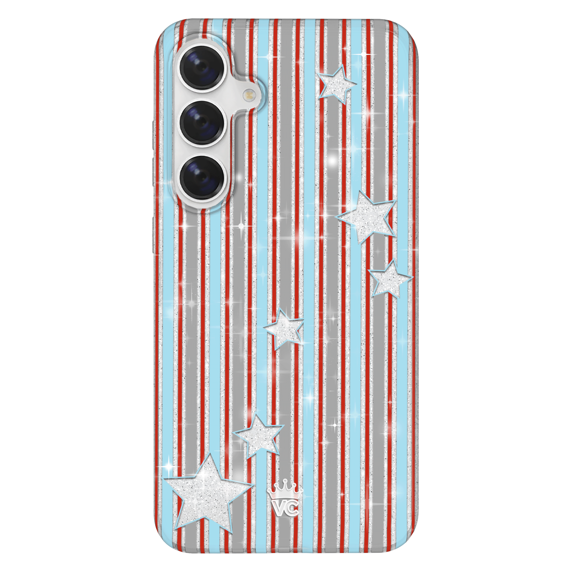 Stars & Stripes Glitter Samsung Case