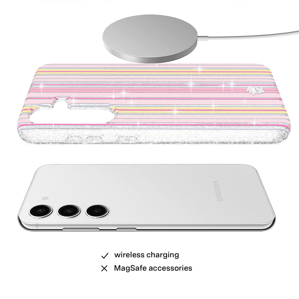 Sunkissed Stripes Glitter Samsung Case