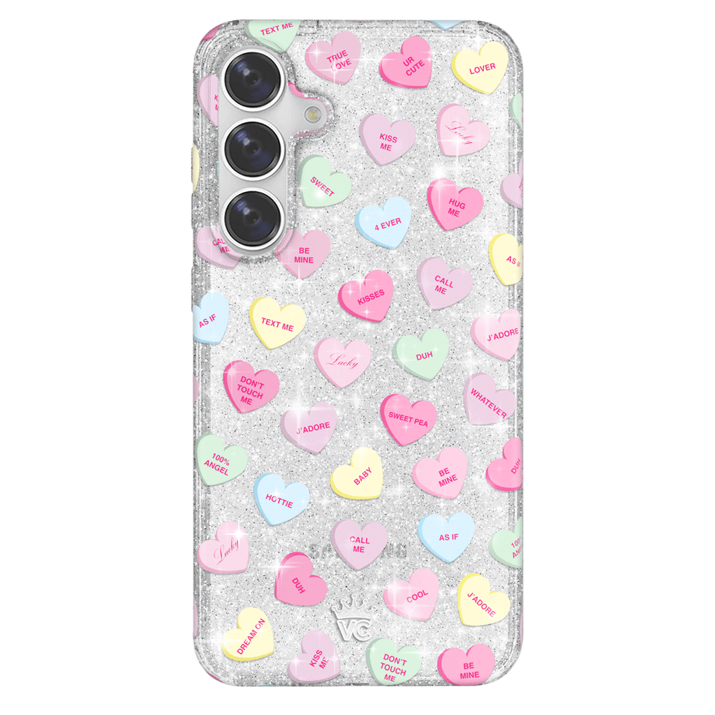 Sweet Hearts Glitter Samsung Case