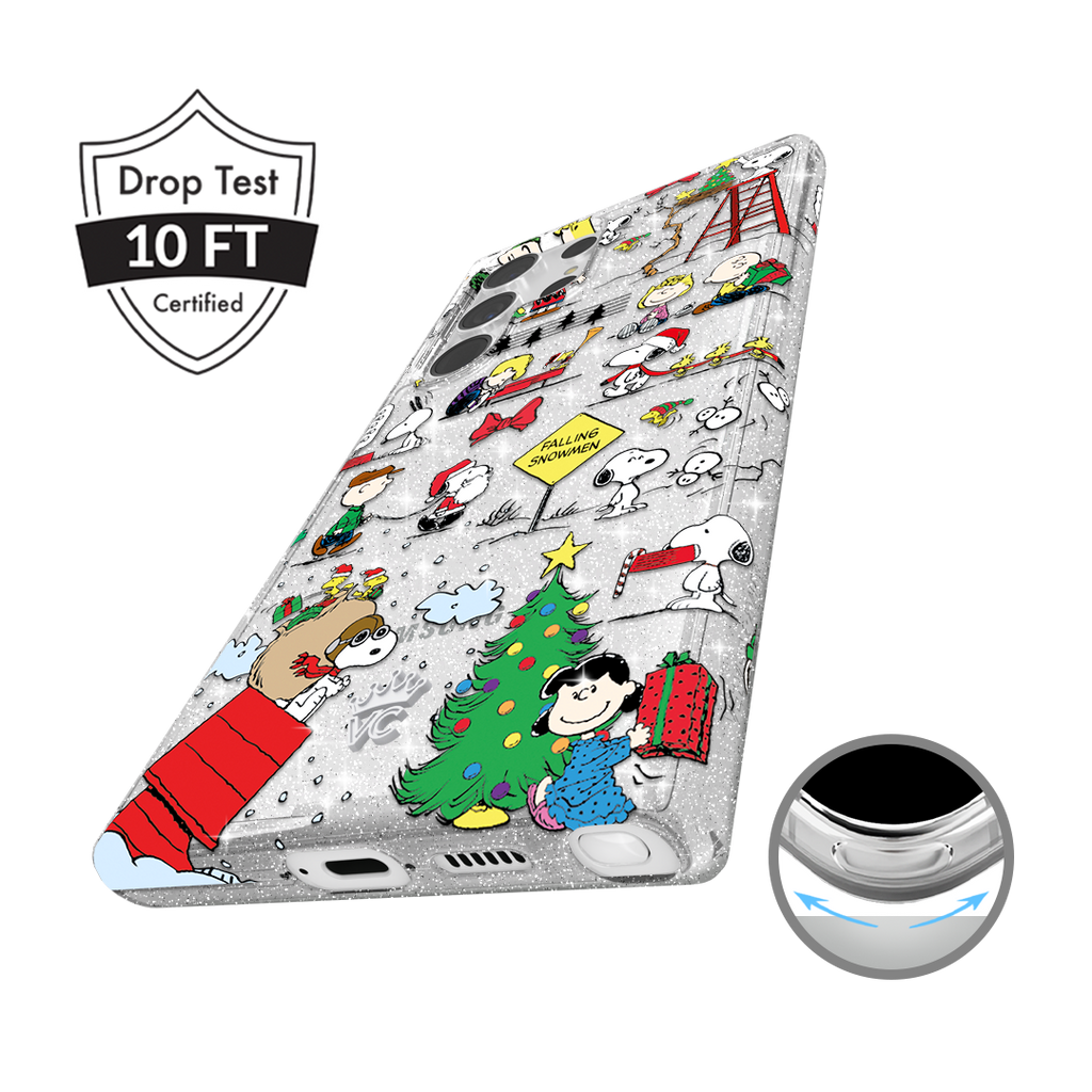 Snoopy Christmas Glitter Samsung Case