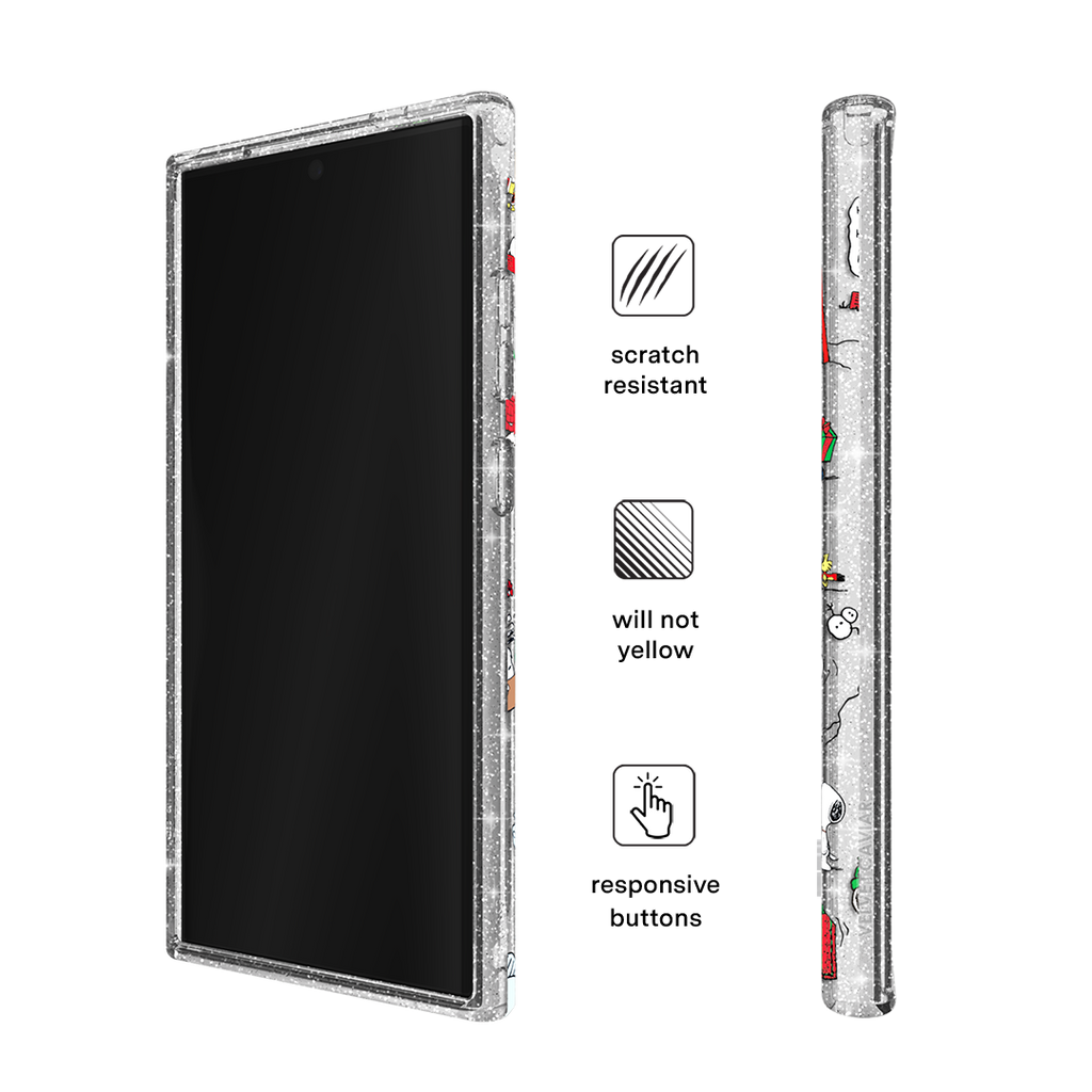 Snoopy Christmas Glitter Samsung Case