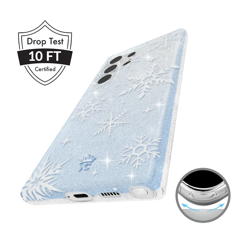 Snow Angel Glitter Samsung Case